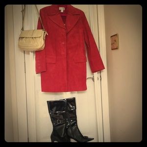 Cranberry red Suede jacket
